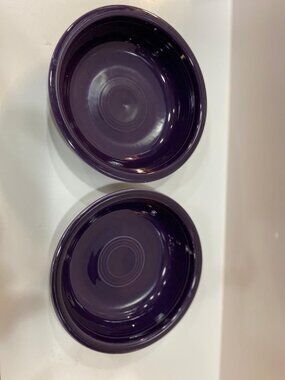 2 Vintage Fiesta Fiestaware Medium Classic Bowls Purple Lapis